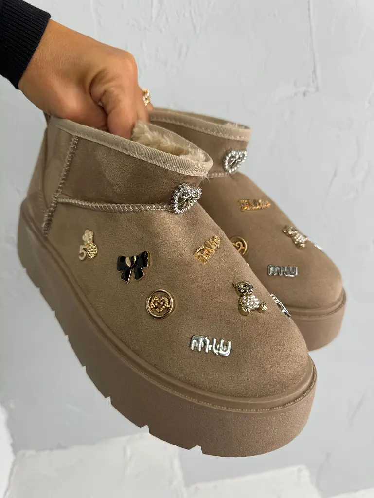 Női hócsizma ékszer díszekkel KALEB - next