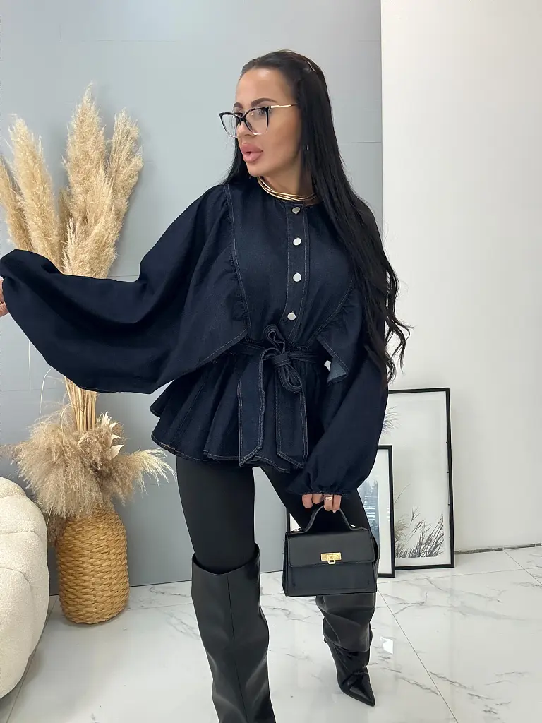 Farmer tunika ballon ujjakkal és övvel HANHA