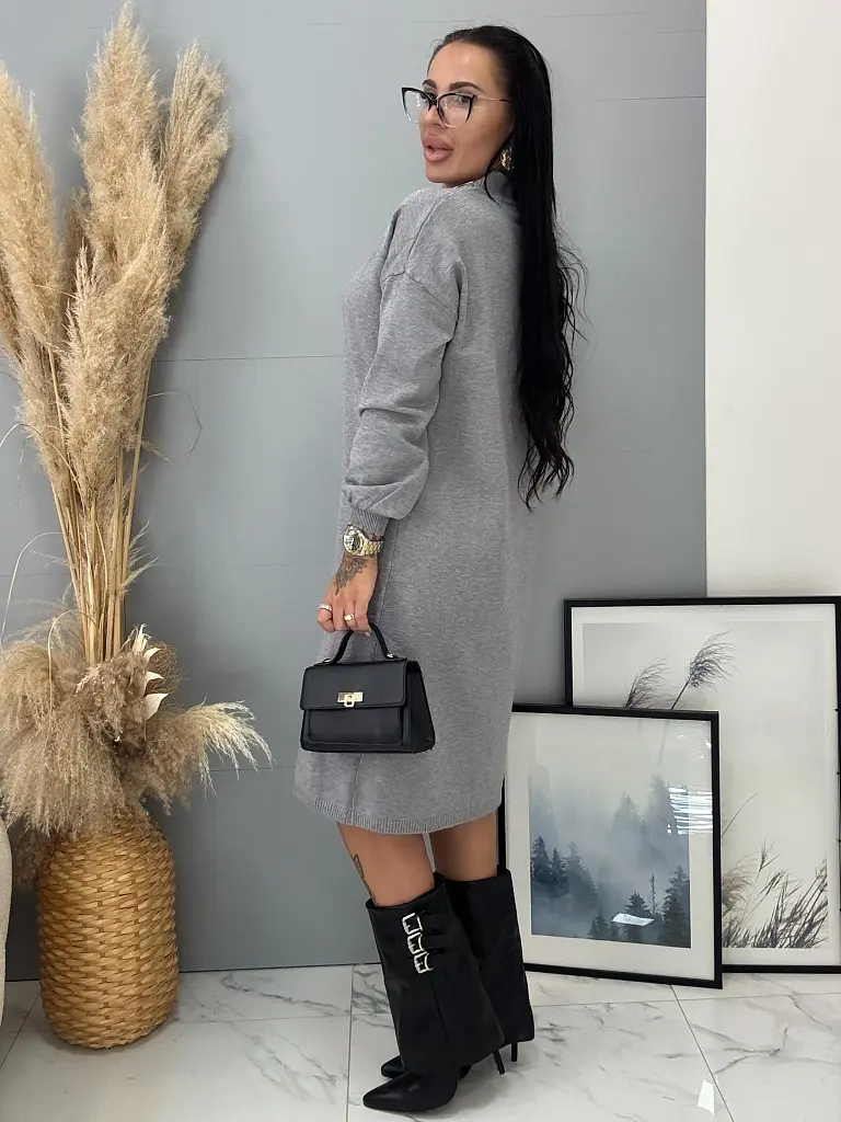 Kötött garbós ruha EMILY - next