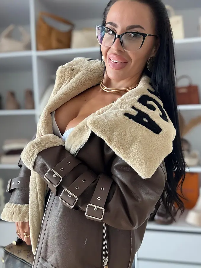 Meleg műbőr kabát SALEM