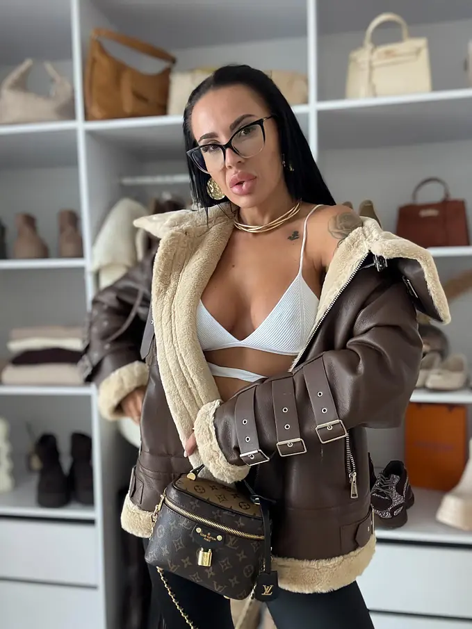 Meleg műbőr kabát SALEM