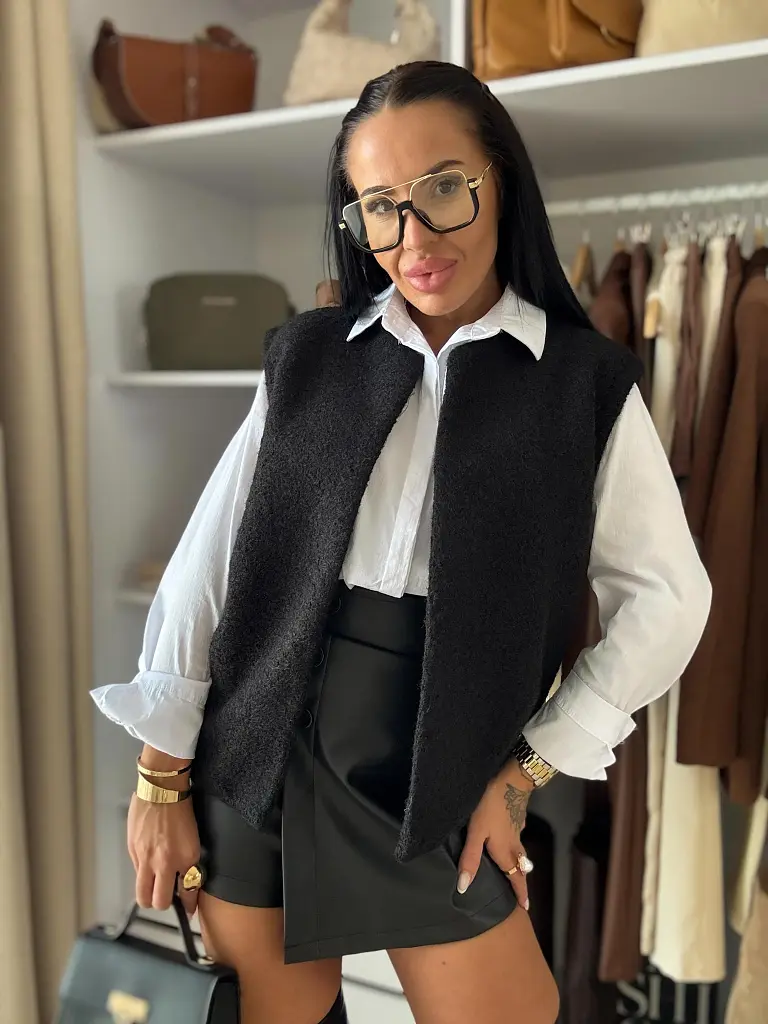 Nyitott fazonú mellény FREYDA