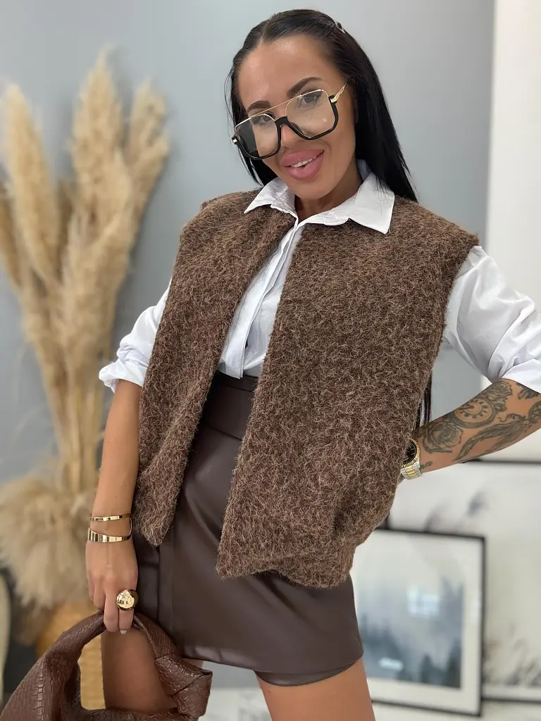 Nyitott fazonú mellény FREYDA