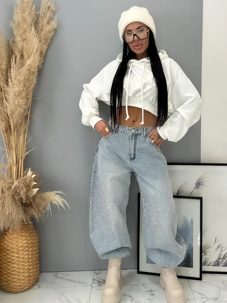 Kapucnis crop felső TEARA - next