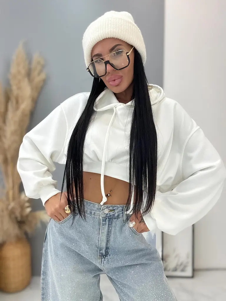 Kapucnis crop felső TEARA