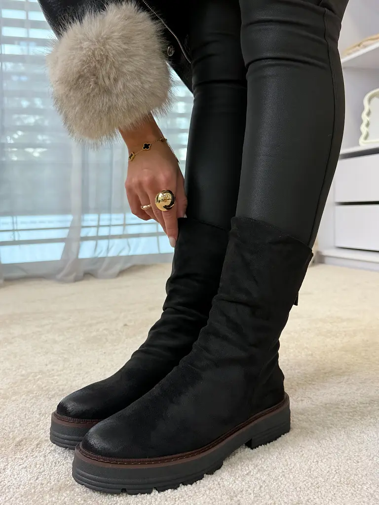 Velúr bokacsizma FRINA - next