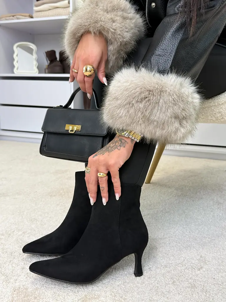 Velúr bokacsizma VALENCIA