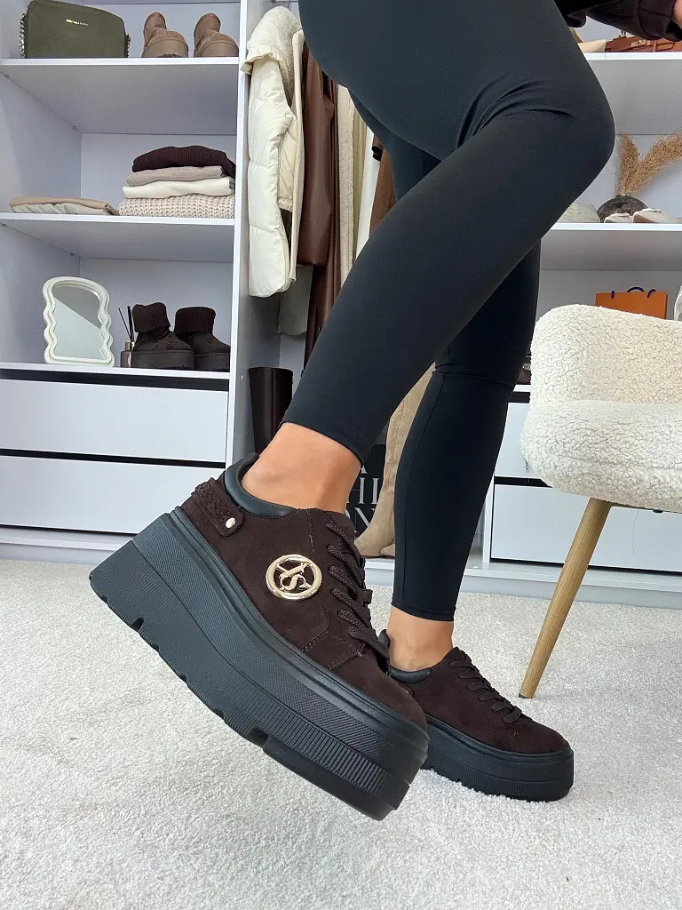 Platformos velúr női sportcipő PARIA