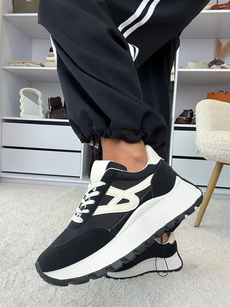 Platformos velúr női sportcipő ADANE