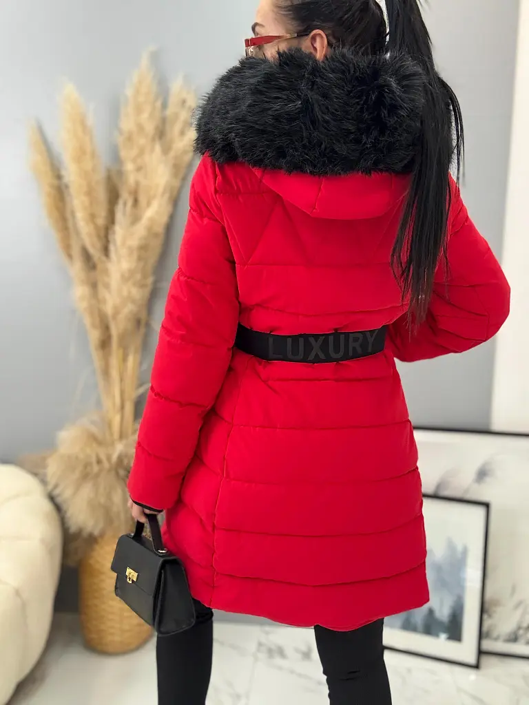 Hosszú szőrmés kapucnis kabát EMALIA - next