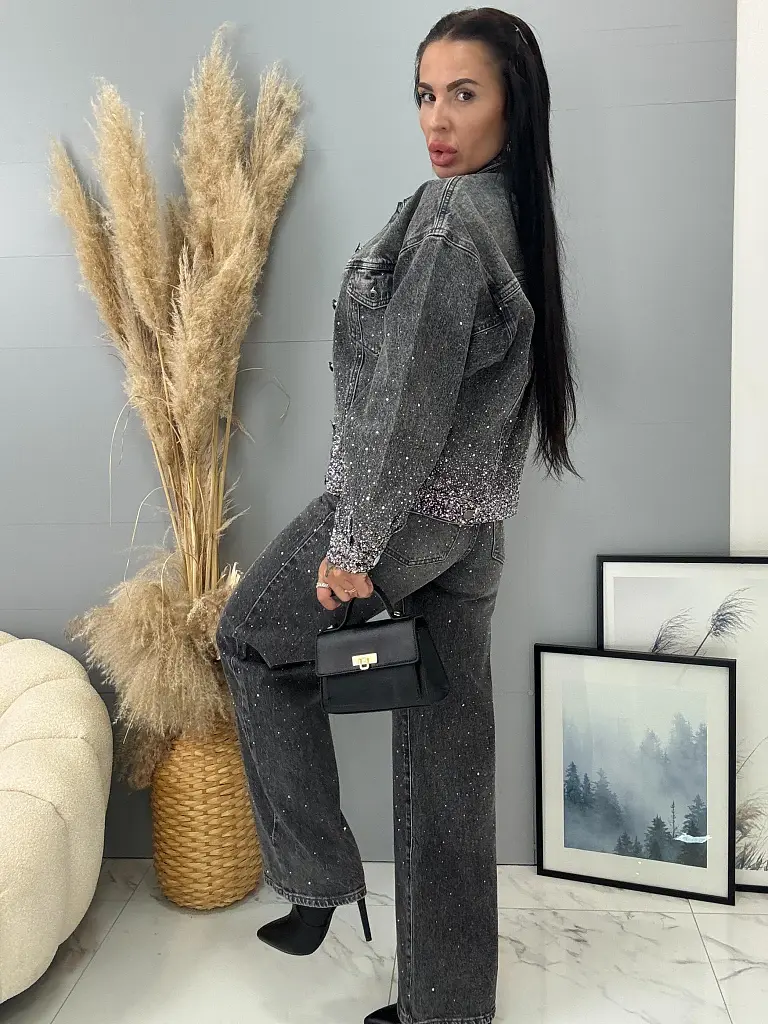 Kövekkel díszített Wide-leg farmer SHELBY - next