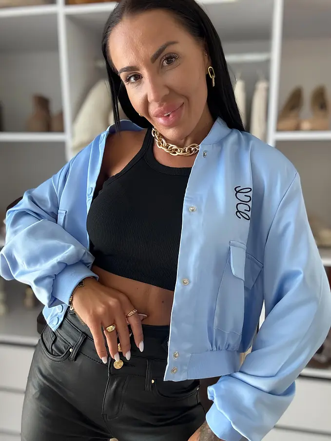 Szatén bomber kabát SELMA