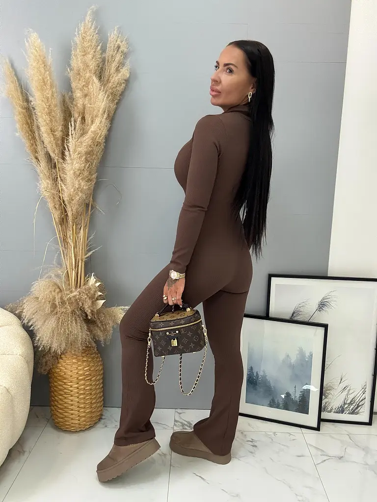 Alakformáló bordázott anyagú overál ALENA - next