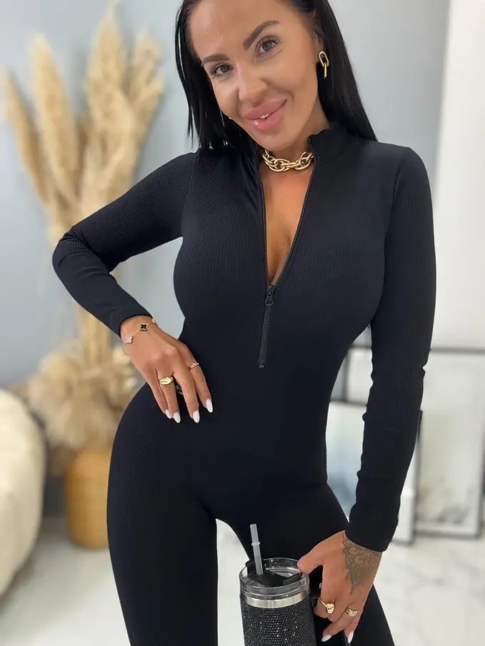 Alakformáló bordázott anyagú overál ALENA