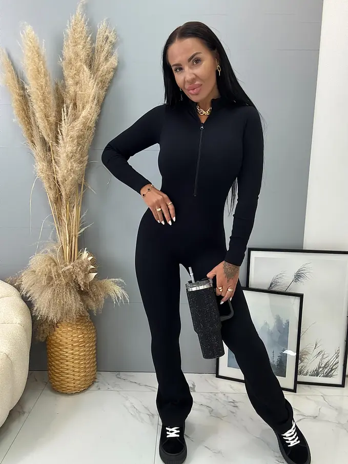 Alakformáló bordázott anyagú overál ALENA