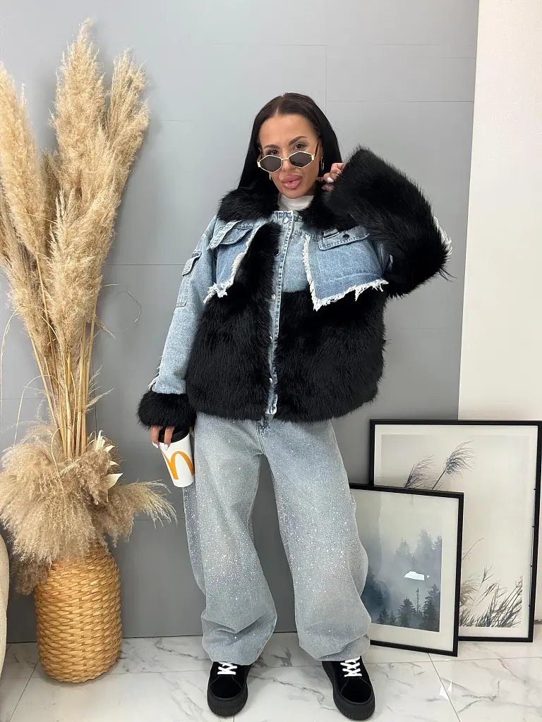 Farmer kabát szőrmével NAYRA - next