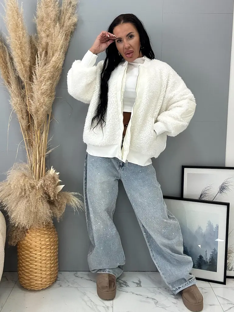 Bomber stílusú csomózott szvetter RENEE