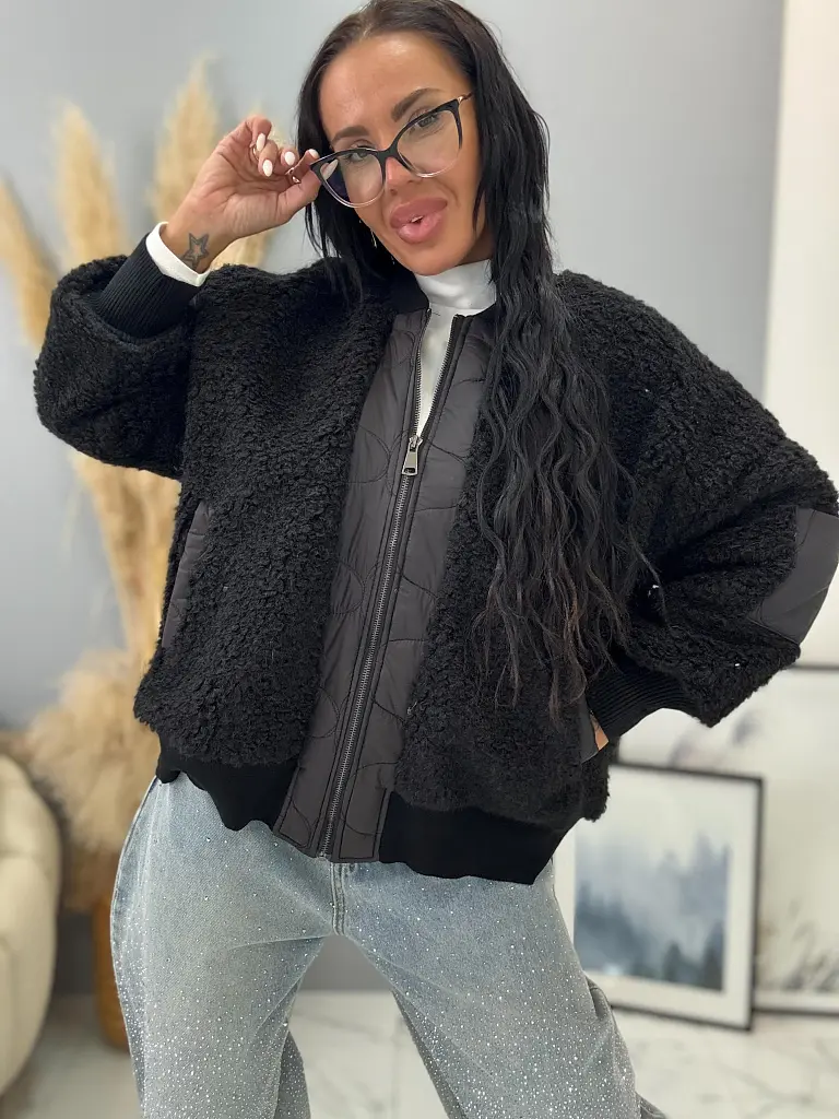 Bomber stílusú csomózott szvetter RENEE