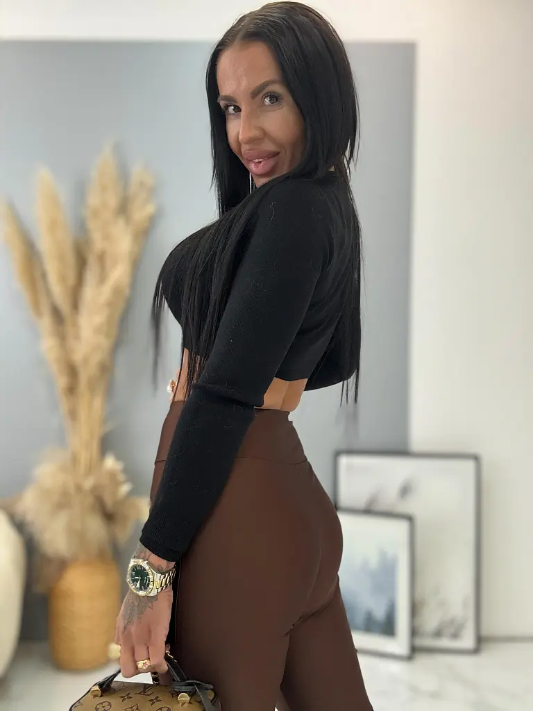 Magas derekú csillogó anyagú leggings STARS - next