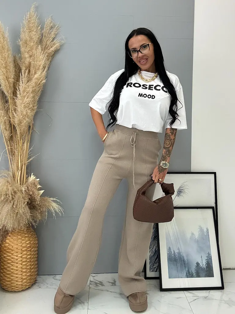 Kötött wide leg nadrág MAVIRA - next