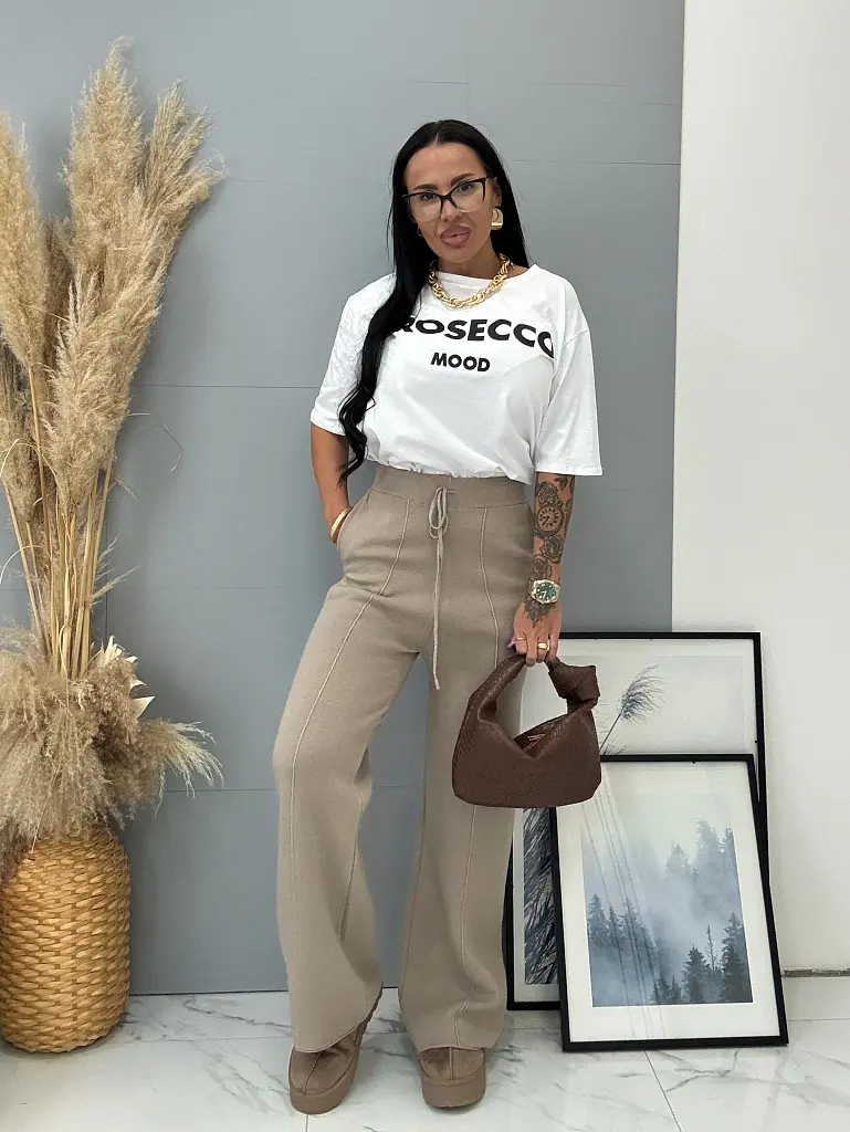 Kötött wide leg nadrág MAVIRA