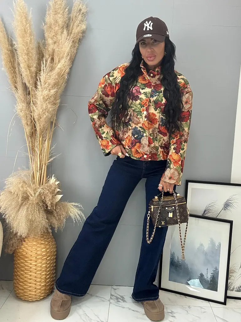 Virágmintás bomber kabát RAHILA