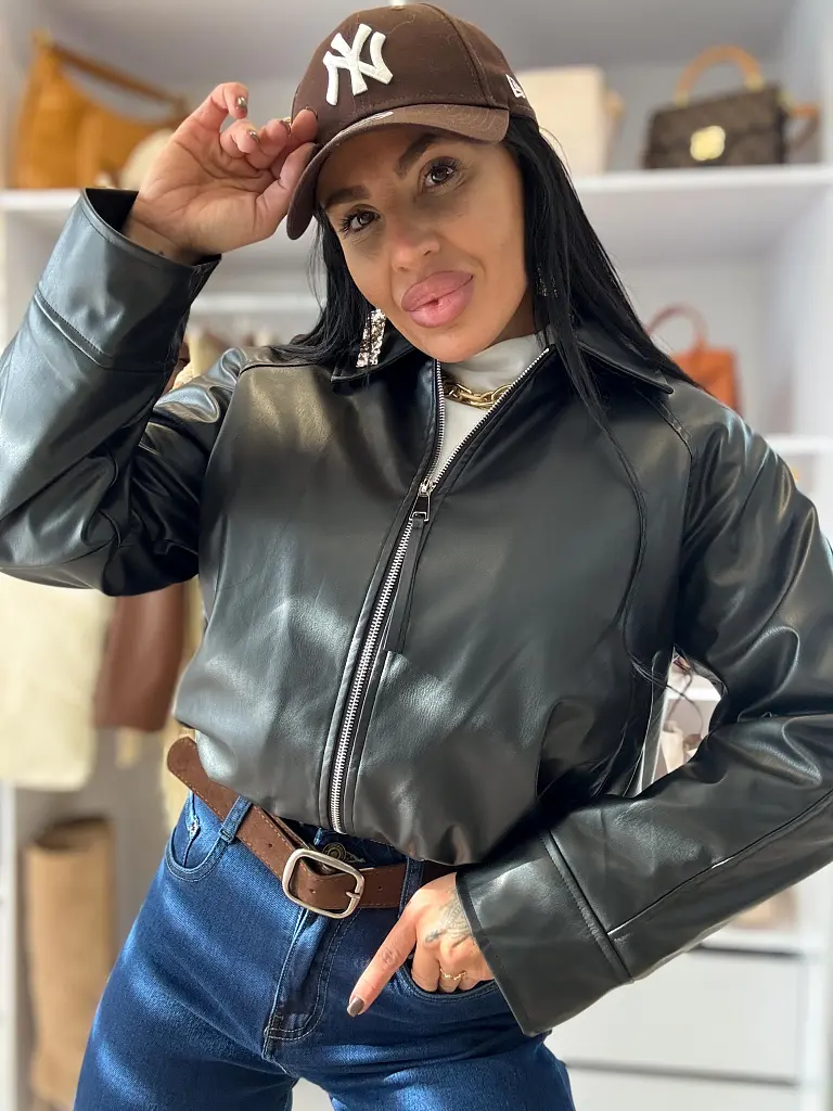 Műbőr kabát MELONA