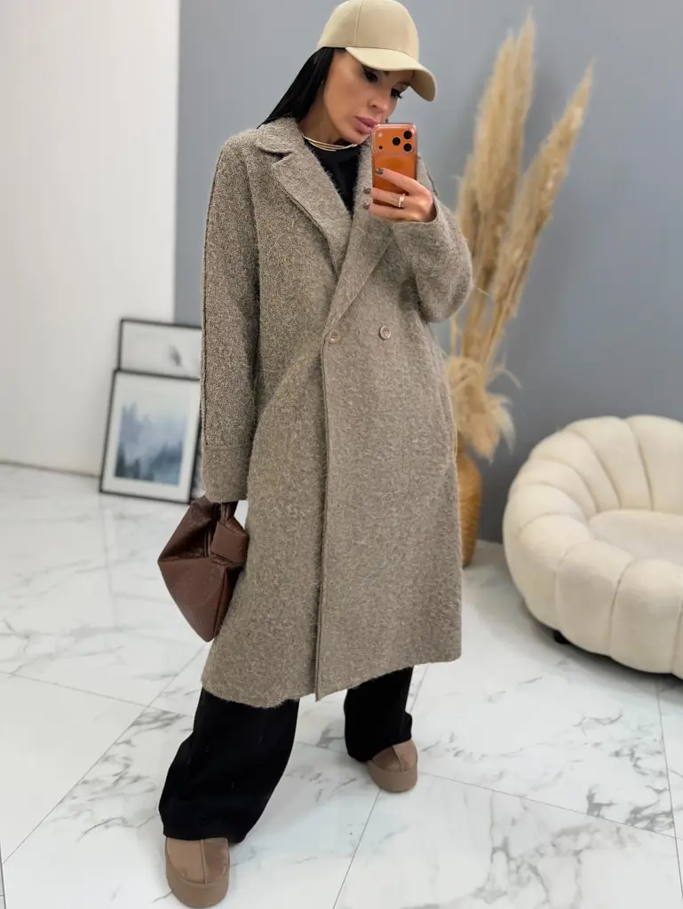 Hosszú csomózott kabát LYSARA - next