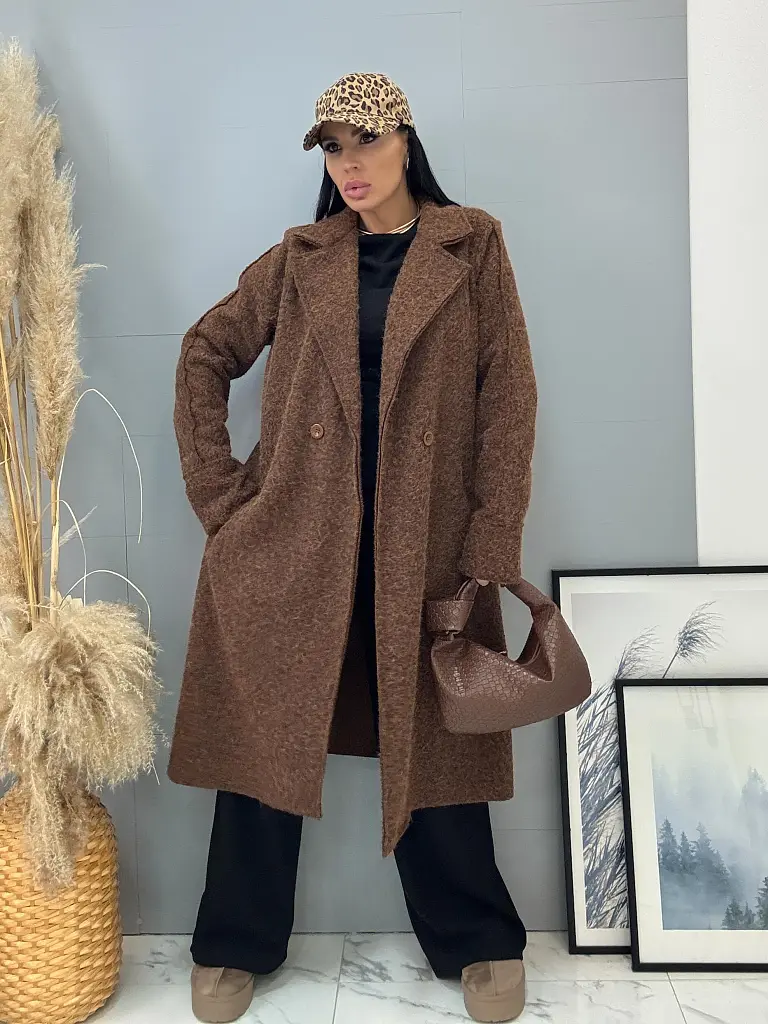 Hosszú csomózott kabát LYSARA - next