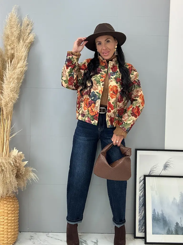 Virágmintás bomber kabát RAHILA - next