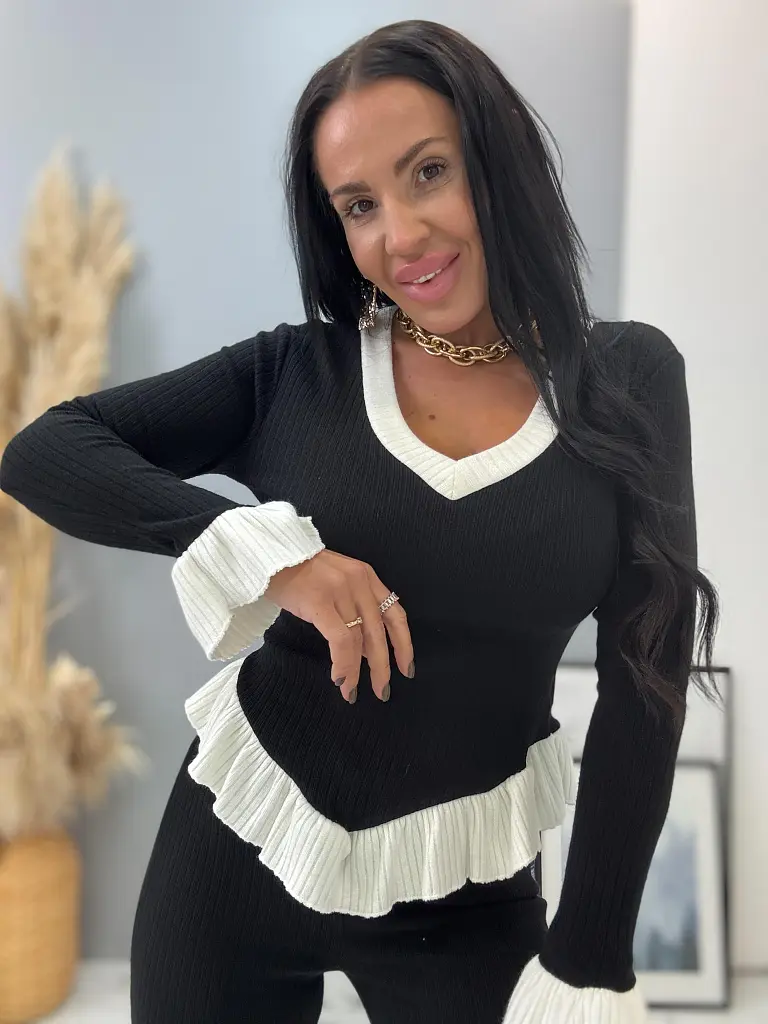 Kétrészes bordázott szett KALIRA - next