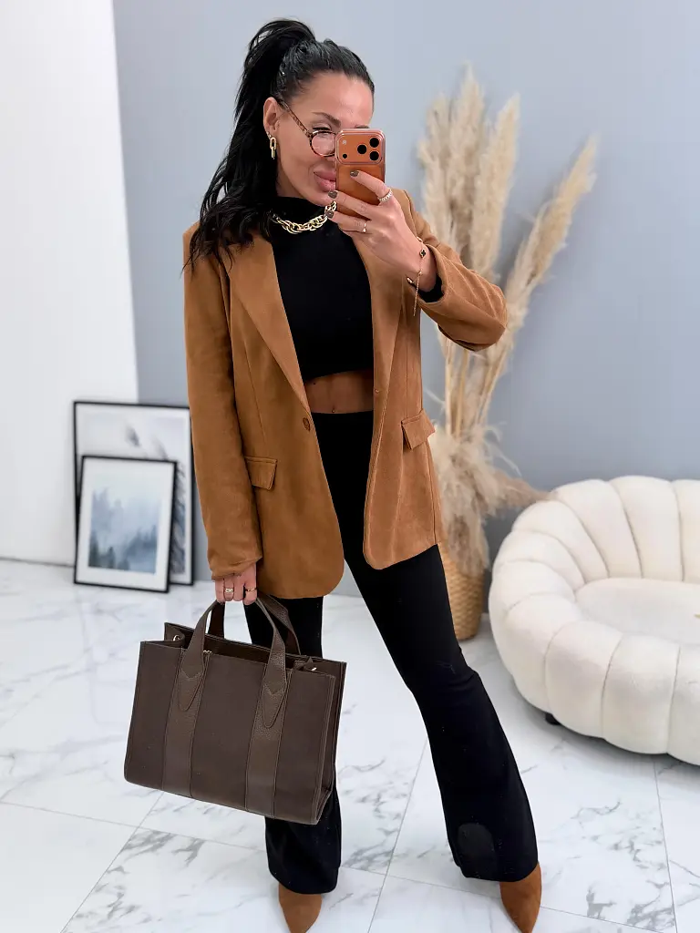 Velúr zakó válltöméssel RYLIA