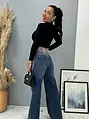 Kövekkel díszített wide-leg farmer SARA