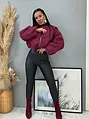 Műbőr leggings magas derékkal VENUS