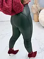 Műbőr leggings magas derékkal