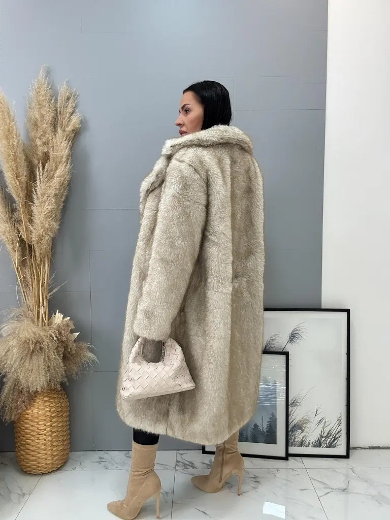 Műszőrme bunda övvel MIRANA