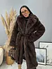 Műszőrme bunda övvel MIRANA