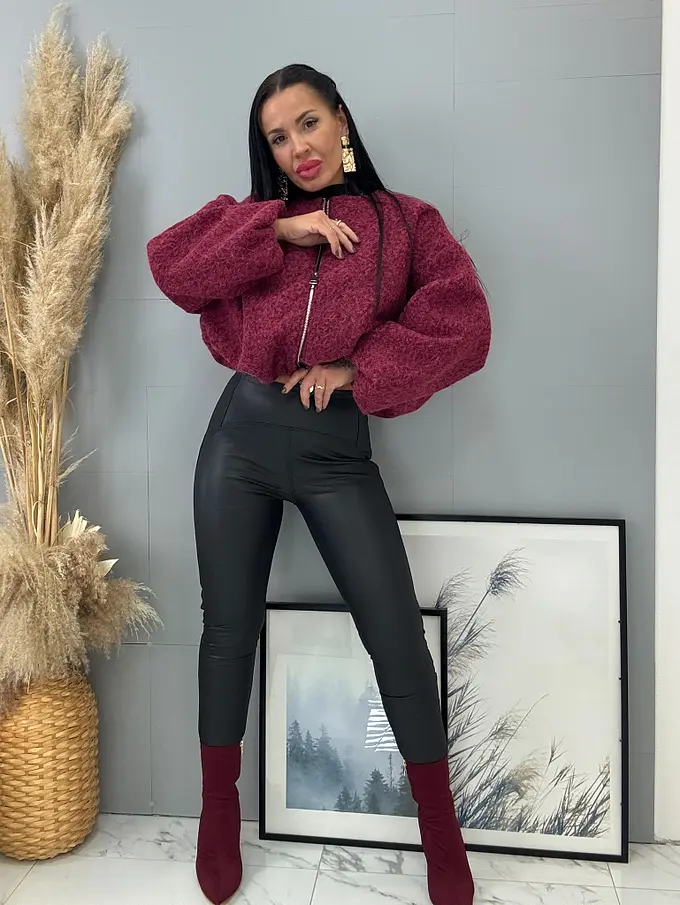 Csomózott bomber kabát AIDANA