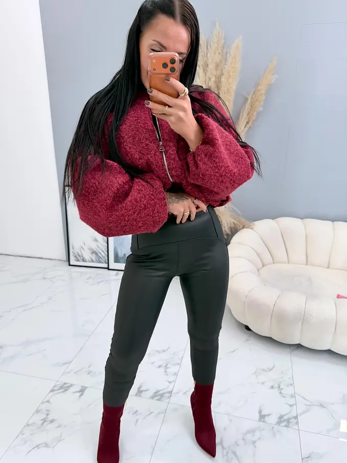 Csomózott bomber kabát AIDANA