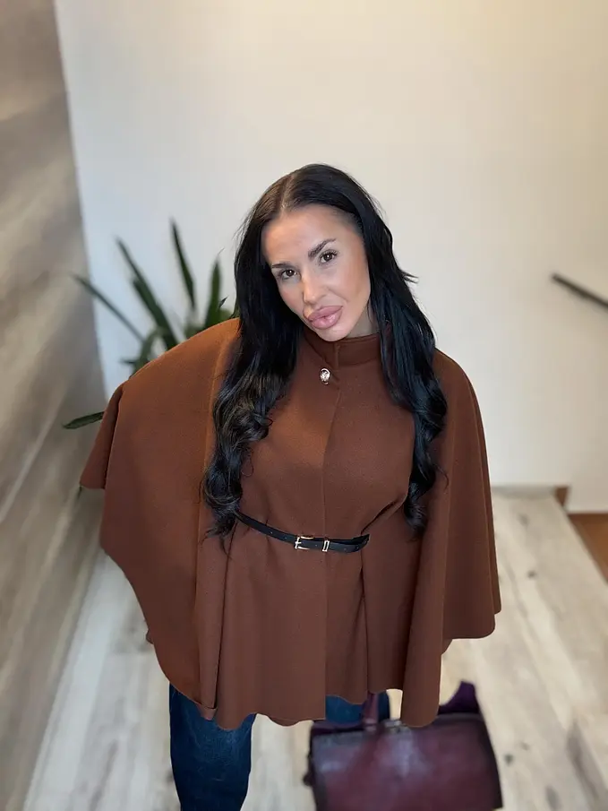 Női poncsó övvel FARELLA