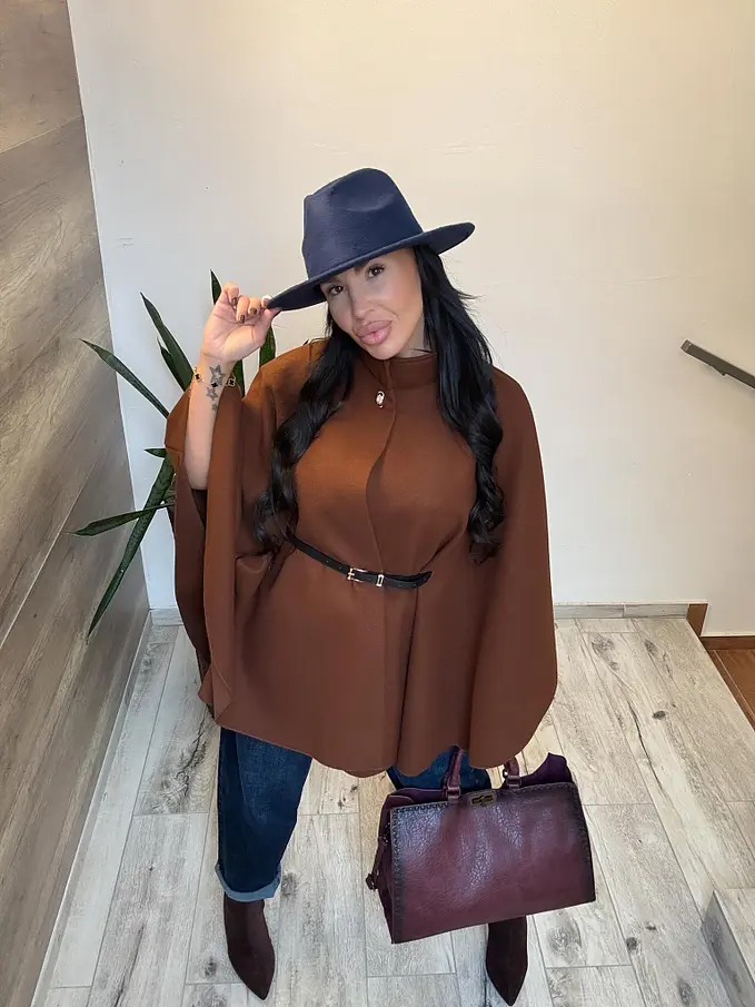 Női poncsó övvel FARELLA