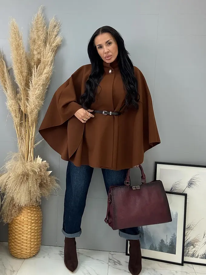 Női poncsó övvel FARELLA