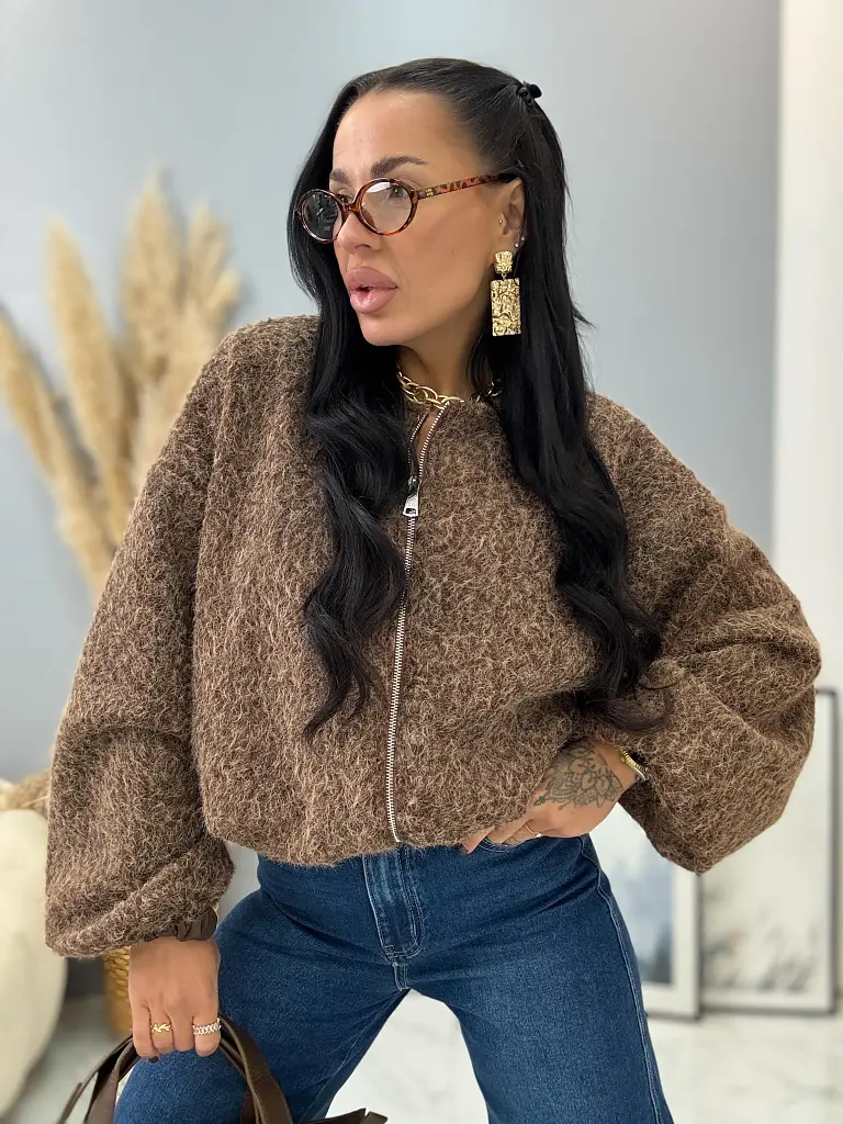 Csomózott bomber kabát AIDANA - next