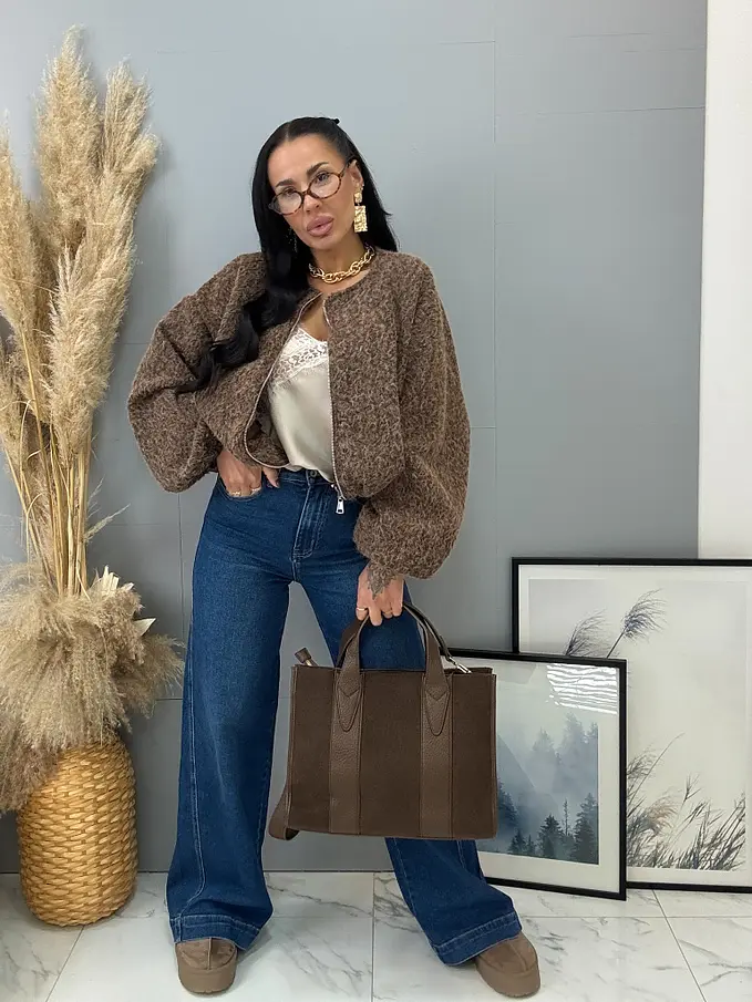 Csomózott bomber kabát AIDANA