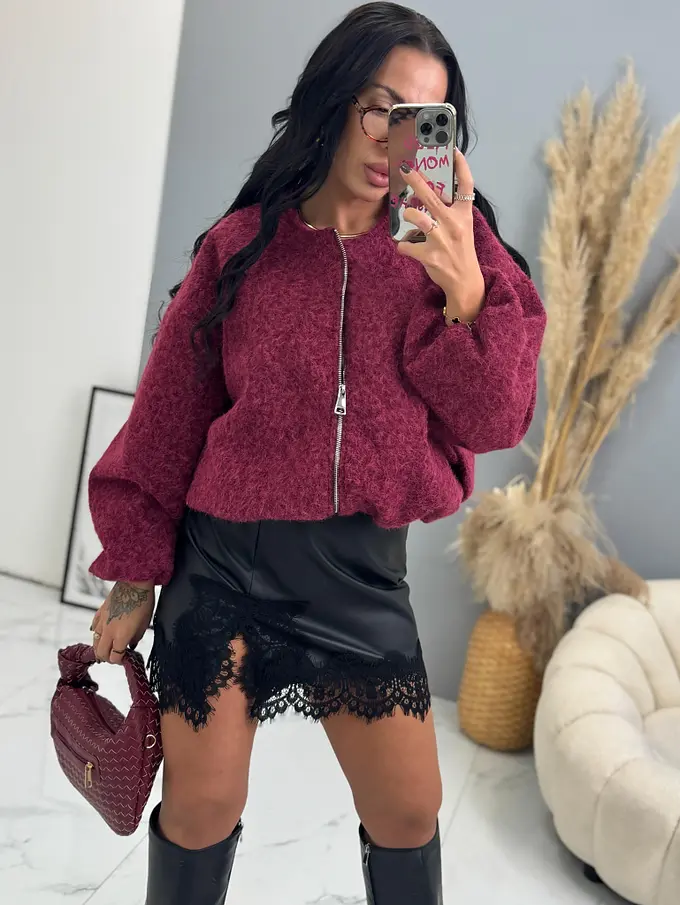 Csomózott bomber kabát AIDANA