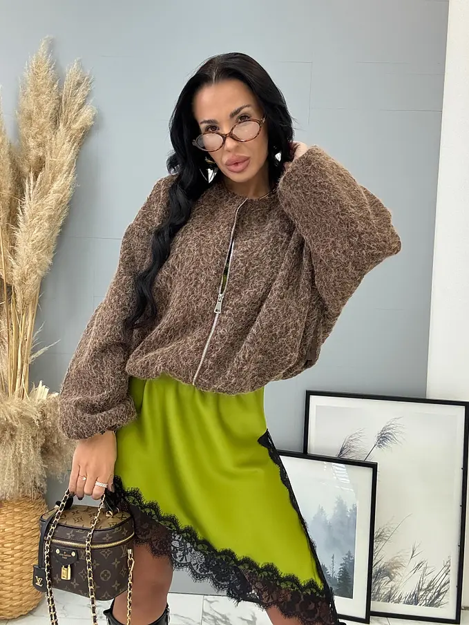 Csomózott bomber kabát AIDANA