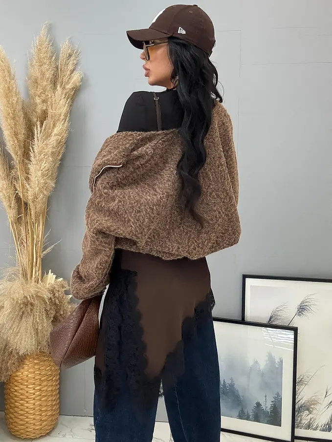 Csomózott bomber kabát AIDANA