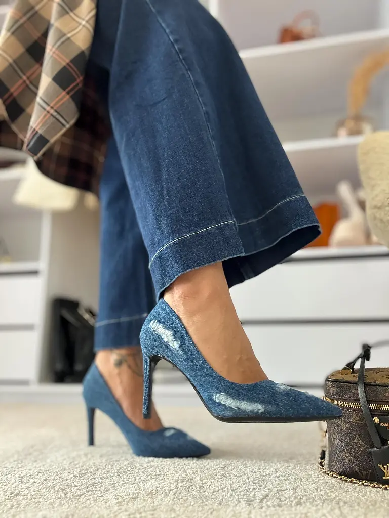 Elegáns farmer magassarkú EUDORA