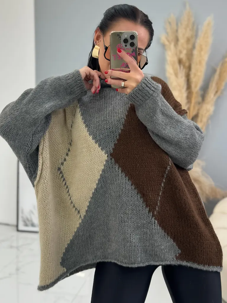 Kötött oversized pulóver DAILA - next