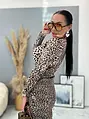 Garbós leopárdmintás ruha NYHAN